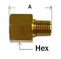 Female Flare Adapter 45deg Flare Diagram